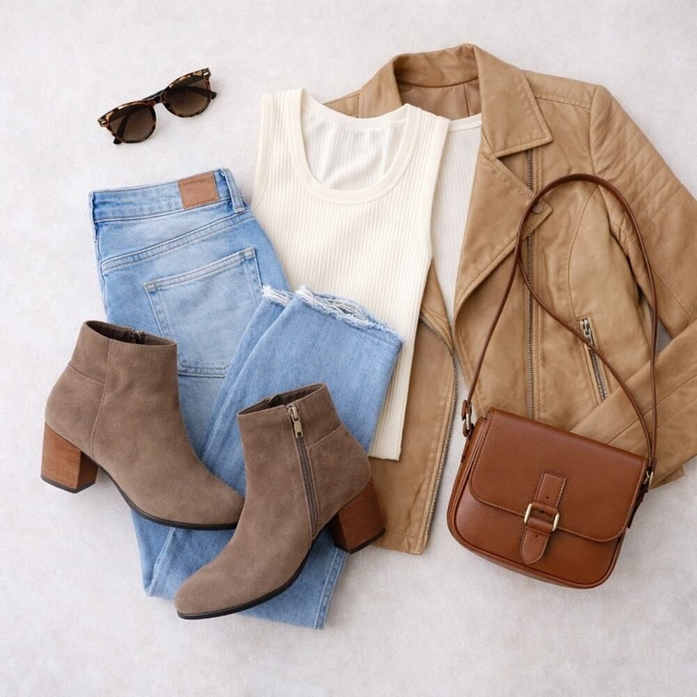 Aqua College Skyler Waterproof Suede Booties Taupe 9